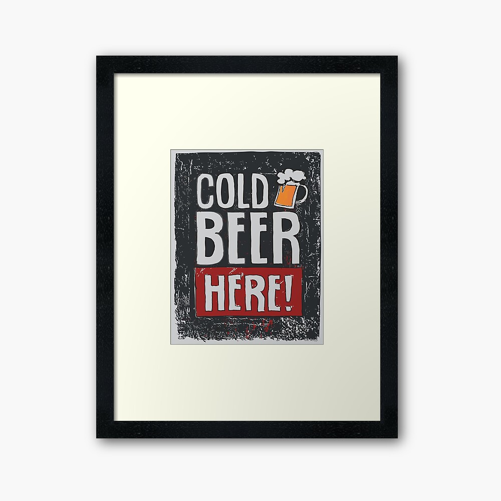Sicko Manifesto - framed art - cold beer here